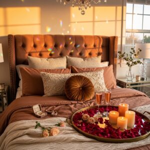 small space blush bedroom ideas
