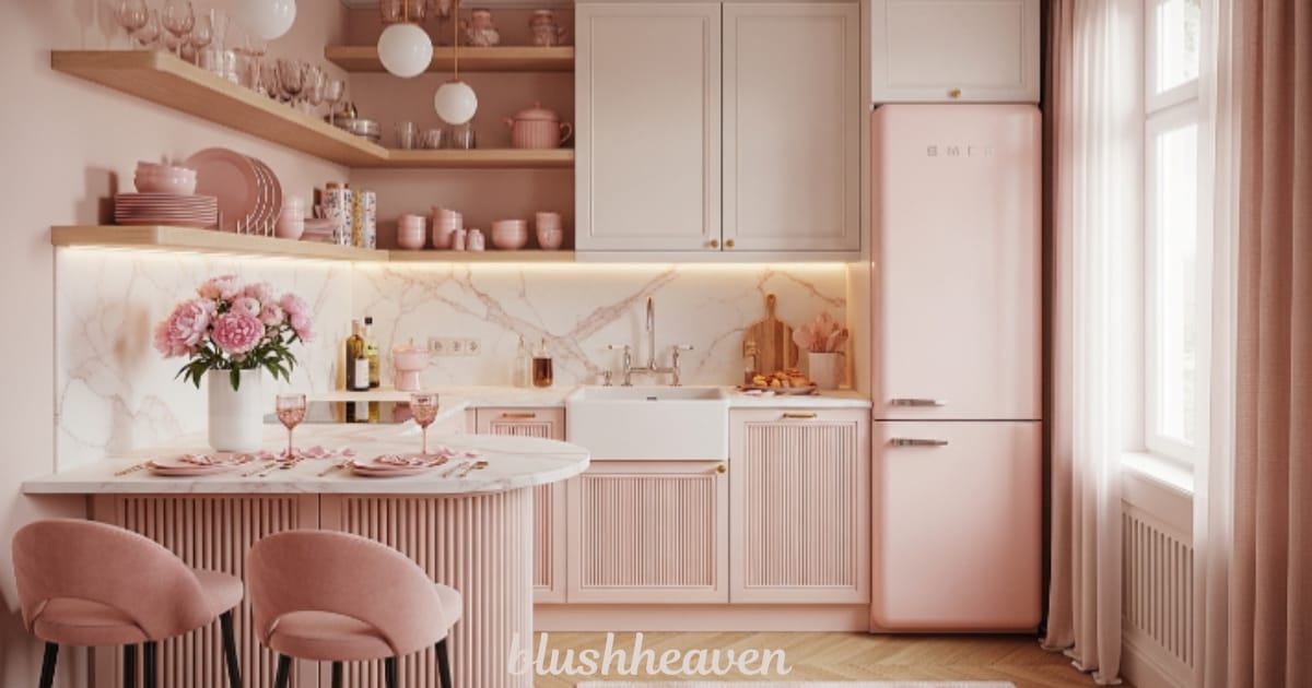pink kitchen ideas