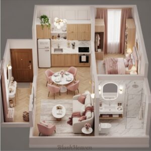 Cozy modern apartment interior design