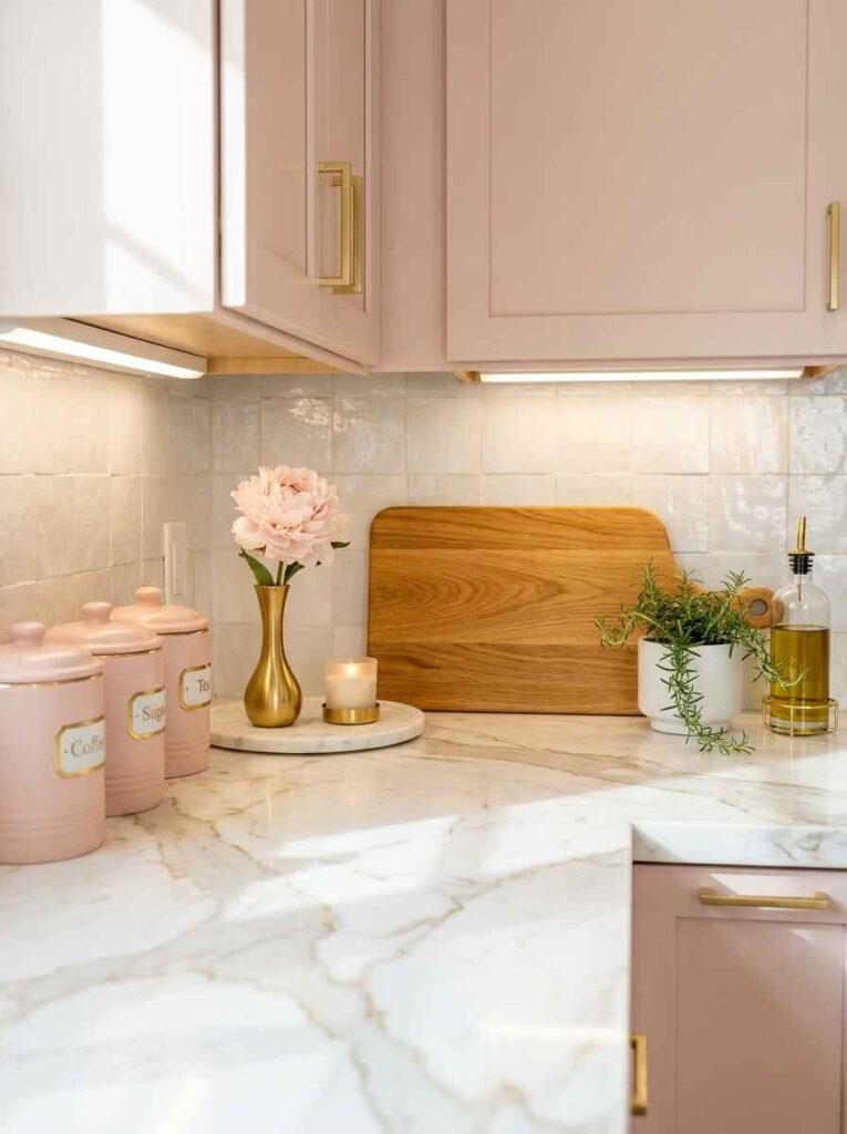 pink kitchen decor ideas